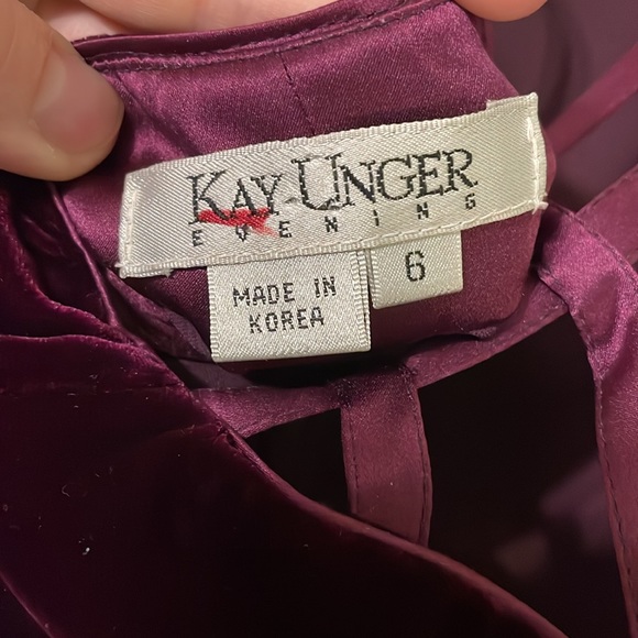 Purple Velvet Cocktail Dress with Open Back - Picture 3 of 3